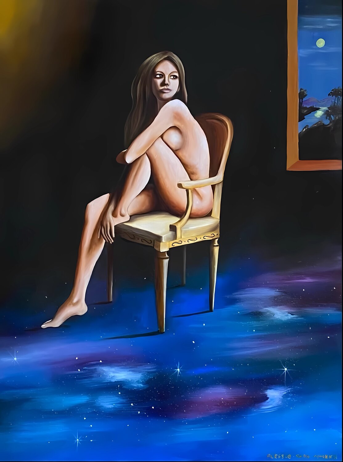 Silenziosa introspezione Alessio Papa Original painting for sale