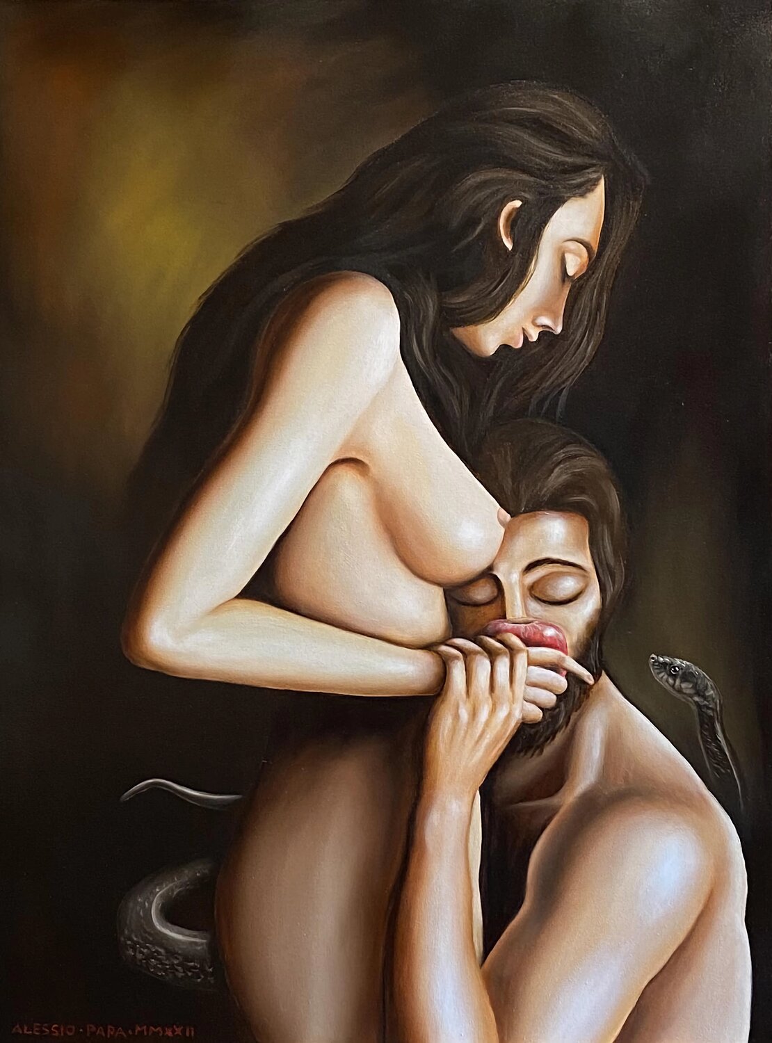 Evae deceptio Alessio Papa Original painting for sale