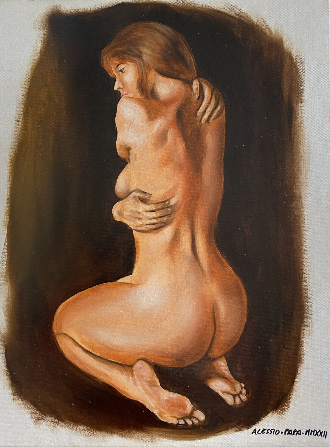 I wish you were here Alessio Papa Original painting for sale