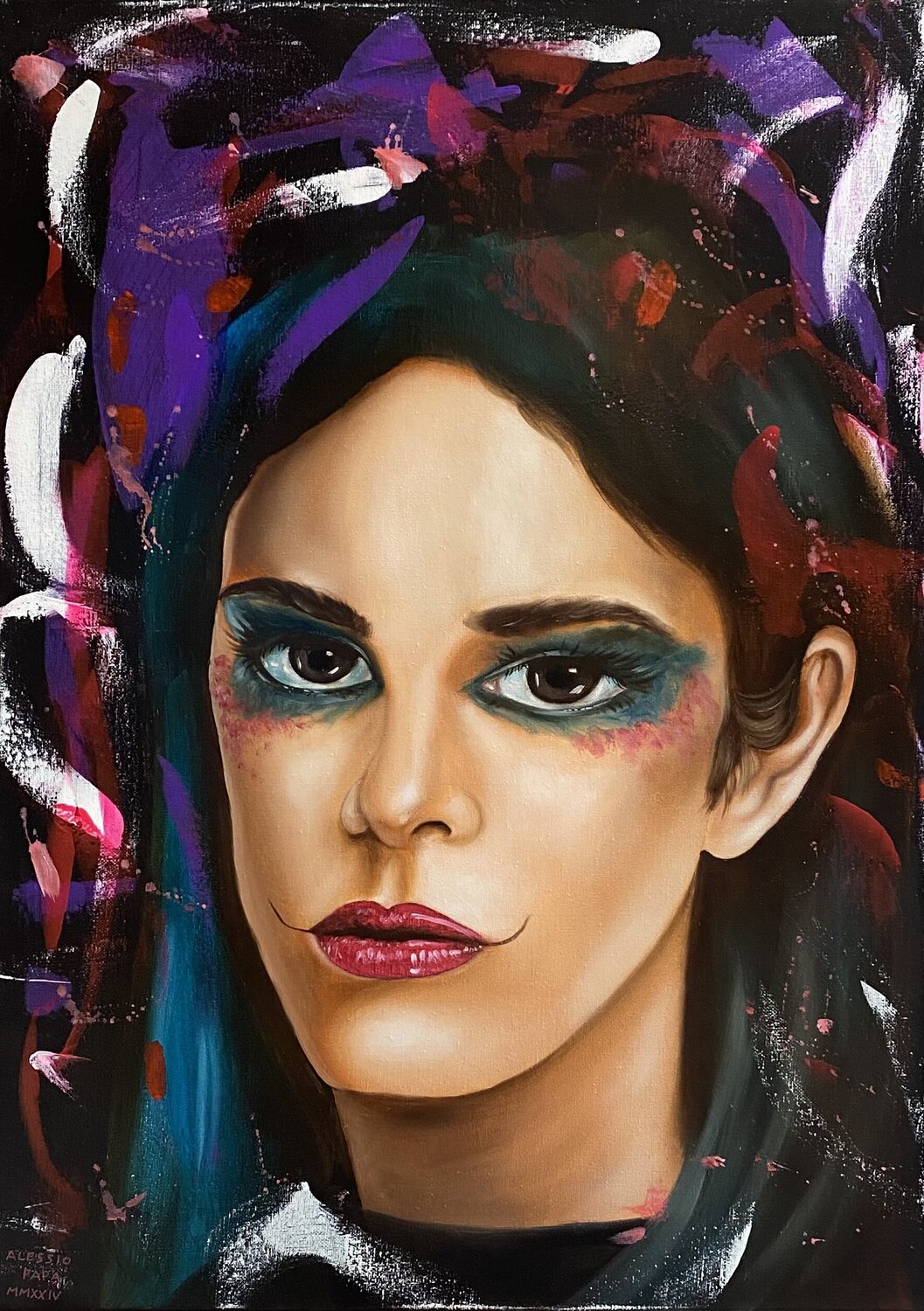 EXTRAVAGANT II   (serie neosimbolismo astratto) Alessio Papa Original painting for sale