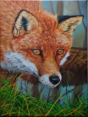 Sly Fox by Lorant Cucui, Painting for Sale on Select