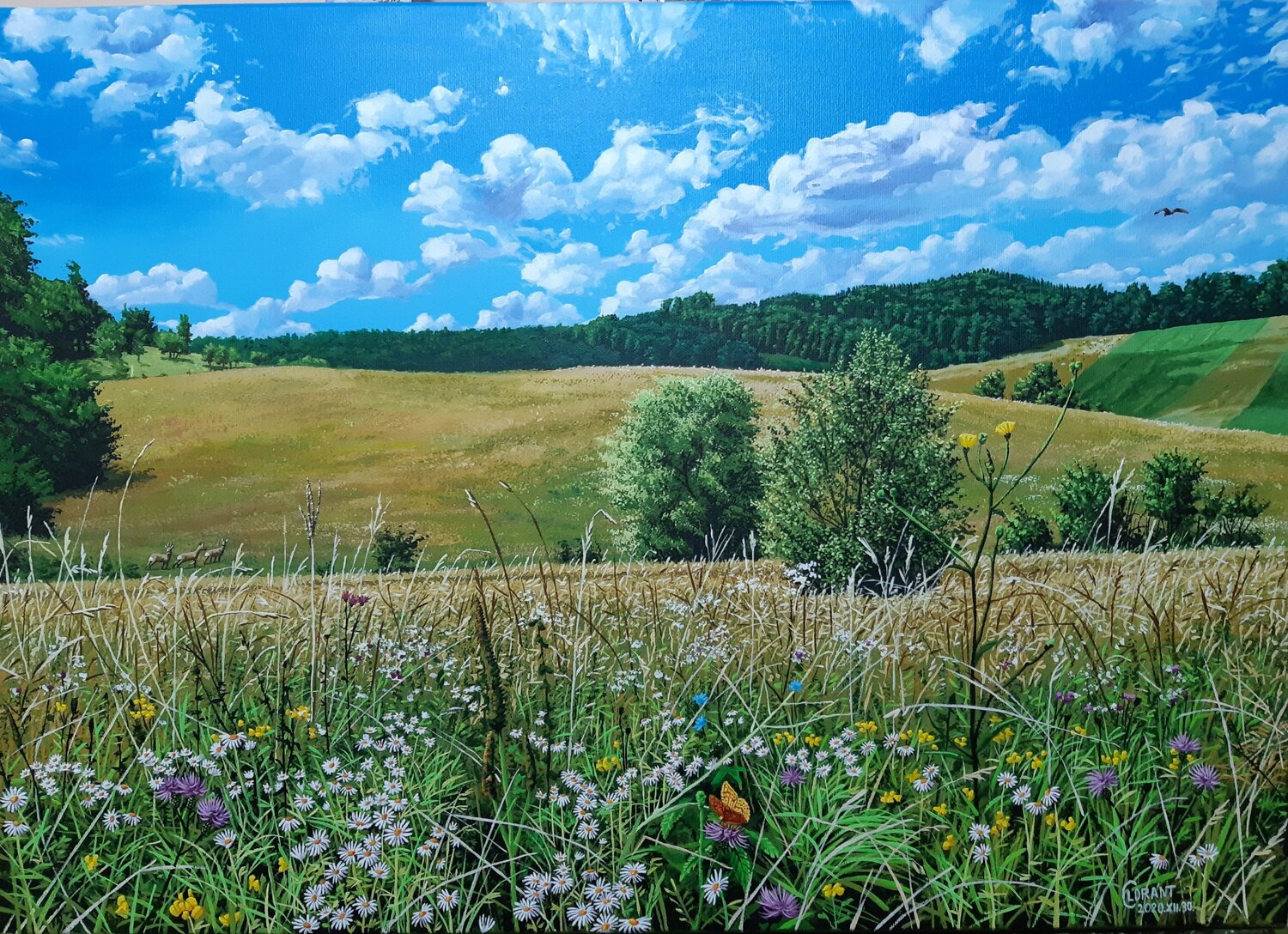 Wildflower Serenity Lorant Cucui Original painting for sale
