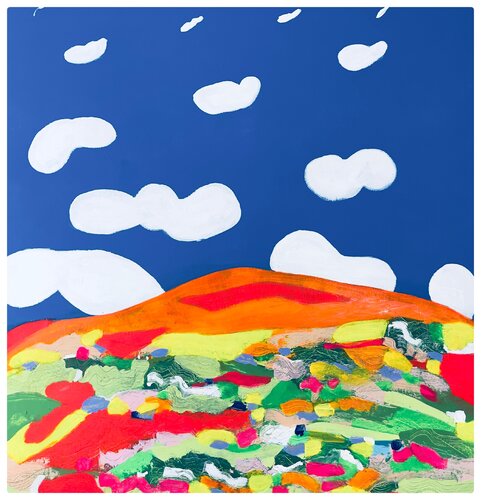 Et si c'était la Montagne Sainte Victoire! von Juan Martinez, Malerei kaufen auf Select