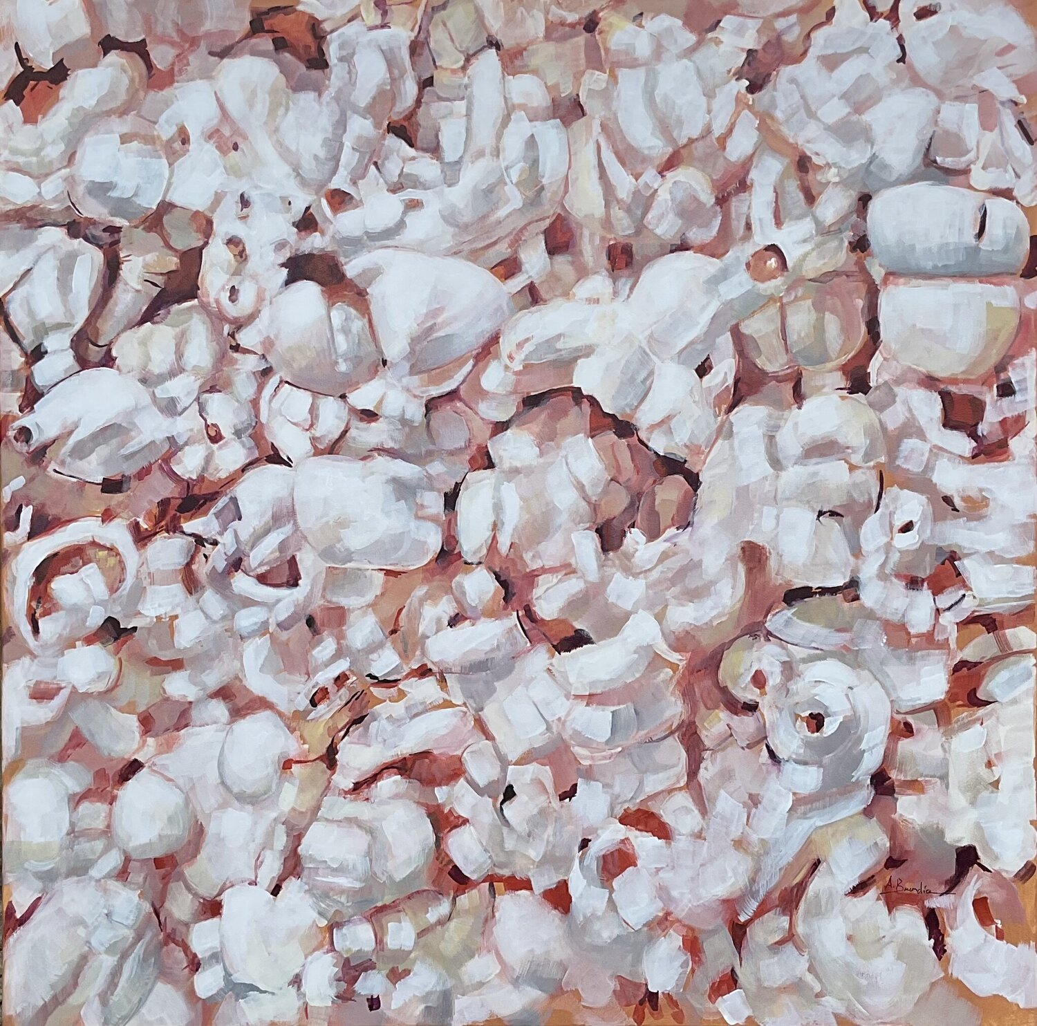Palomitas de maiz 1 Angeles Sánchez Buendía Original painting for sale