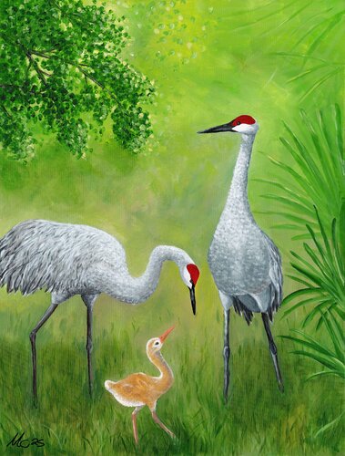 Silent Vows Beneath Forest Canopy by Michaele Calderone, Painting for Sale on Select