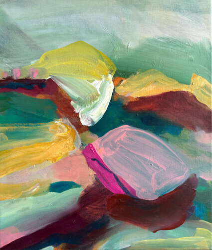 A nearly Peaceful Place - LandEscape 100222 by Isabelle Van Brussel, Painting for Sale on Select