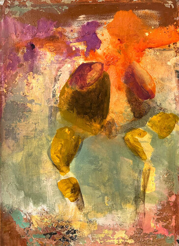 Femme - abstract figure painting by Isabelle Van Brussel, Painting for Sale on Select