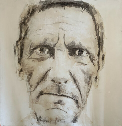 Portrait of a Man by Isabelle Van Brussel, Painting for Sale on Select