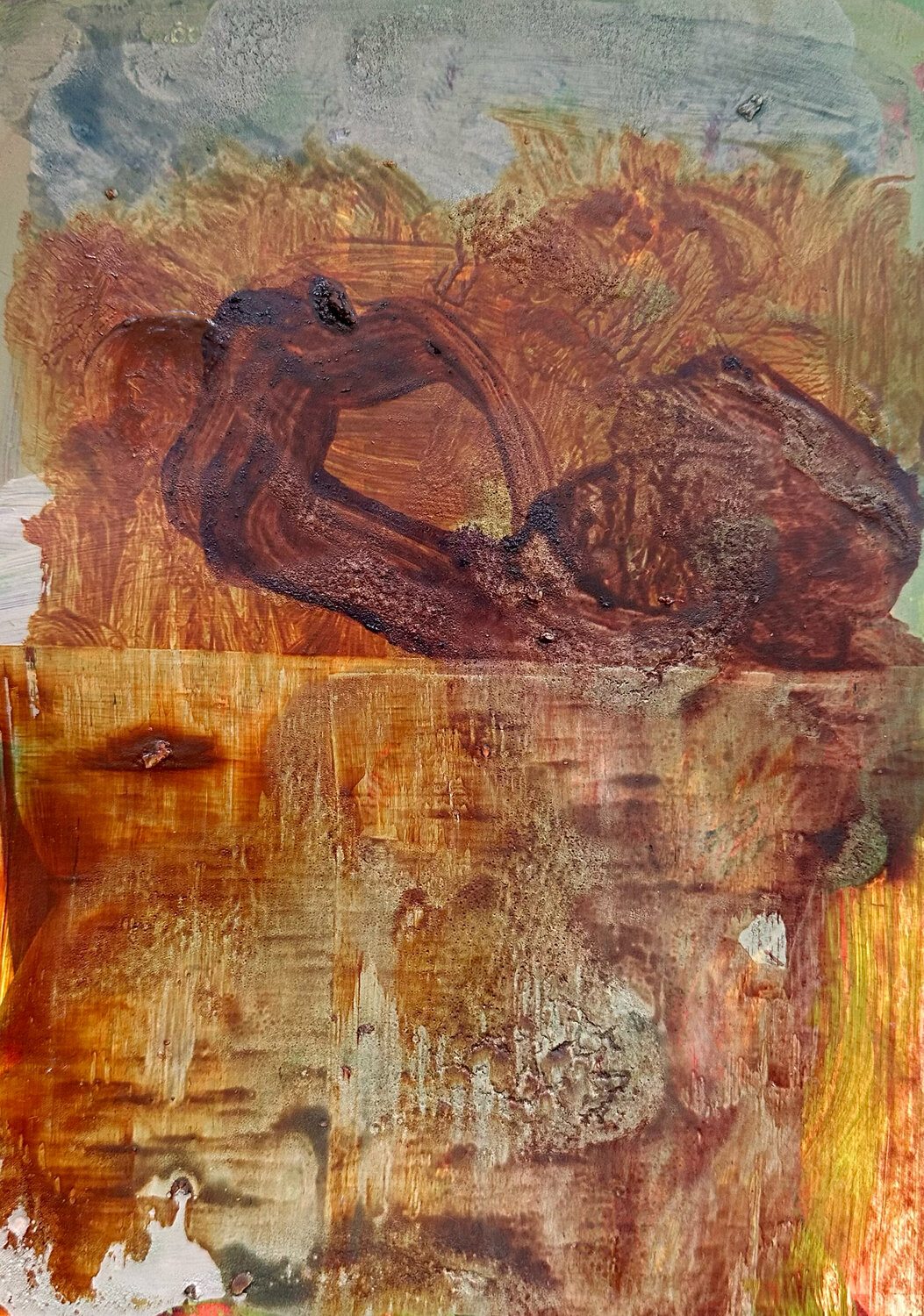 Earth Fragment 050526 Isabelle Van Brussel Original painting for sale