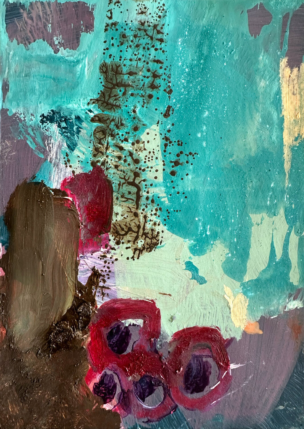 Earth Fragment 140526 Isabelle Van Brussel Original painting for sale