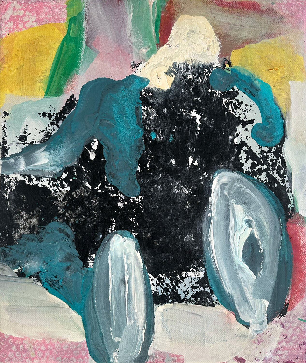 A Rolling Stone • FLOW 020925 Isabelle Van Brussel Original painting for sale