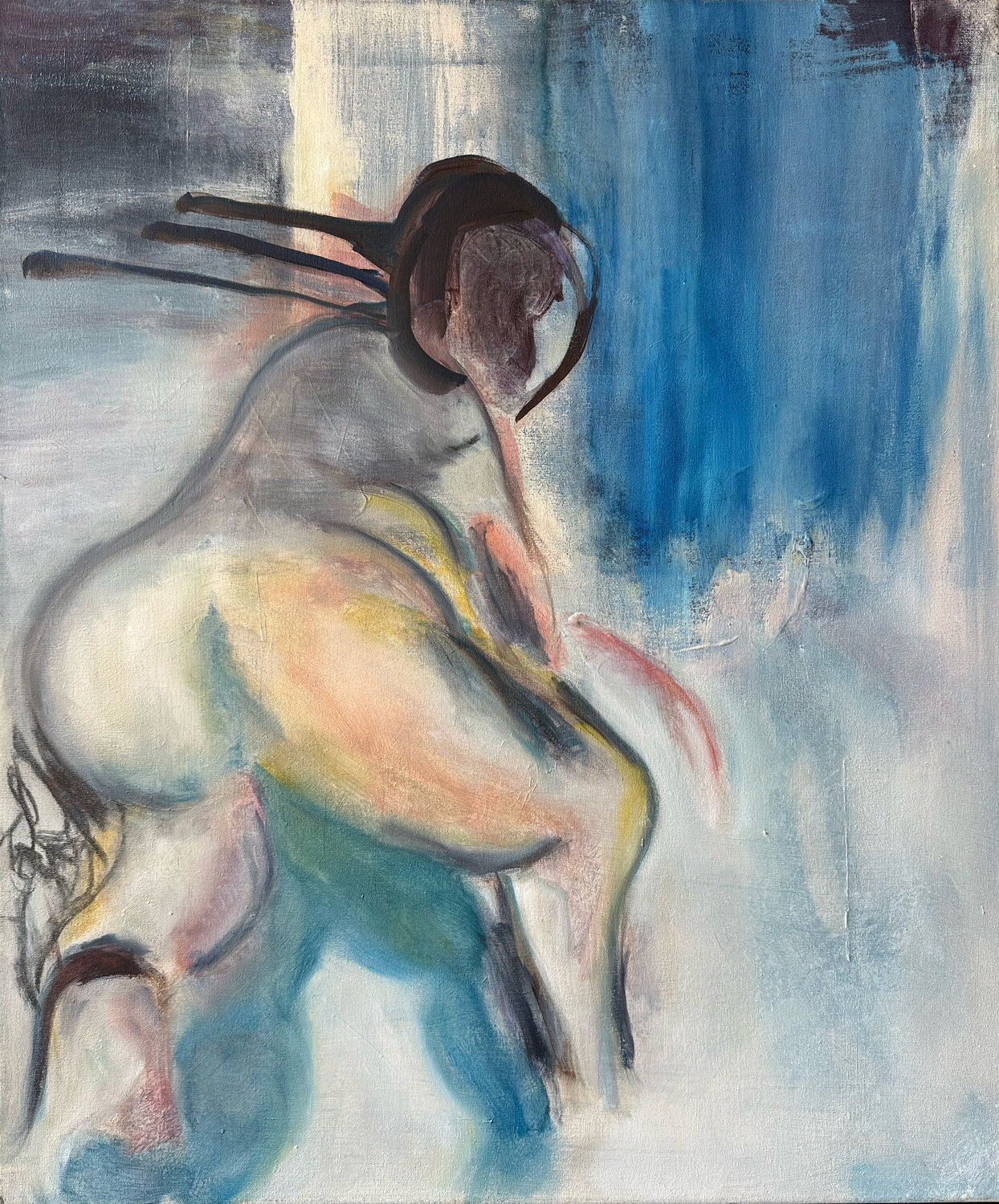 Female Gesture 2 Isabelle Van Brussel Original painting for sale