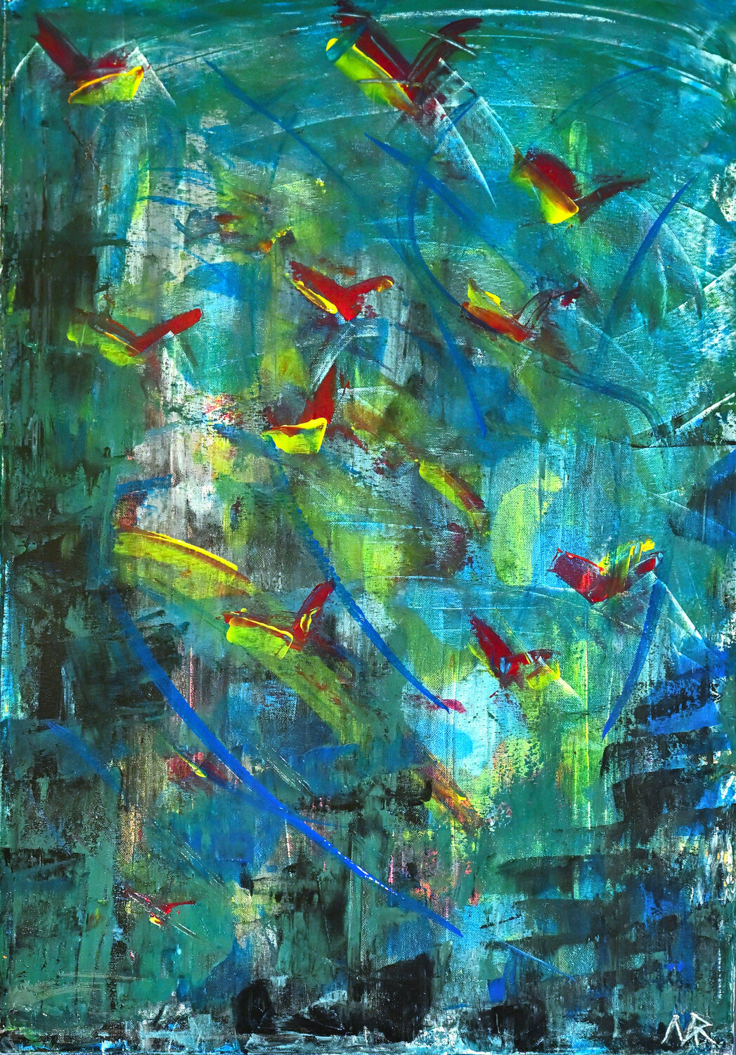 La Guerra è Finita Marco Marroccu Original painting for sale