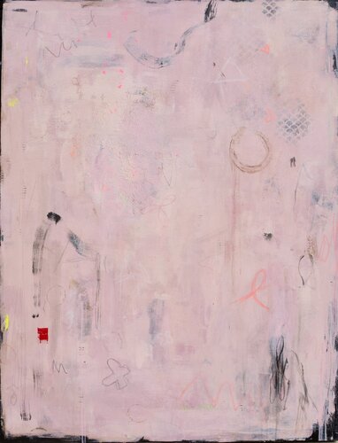 Pink Residue by Karin Cutler, Painting for Sale on Select