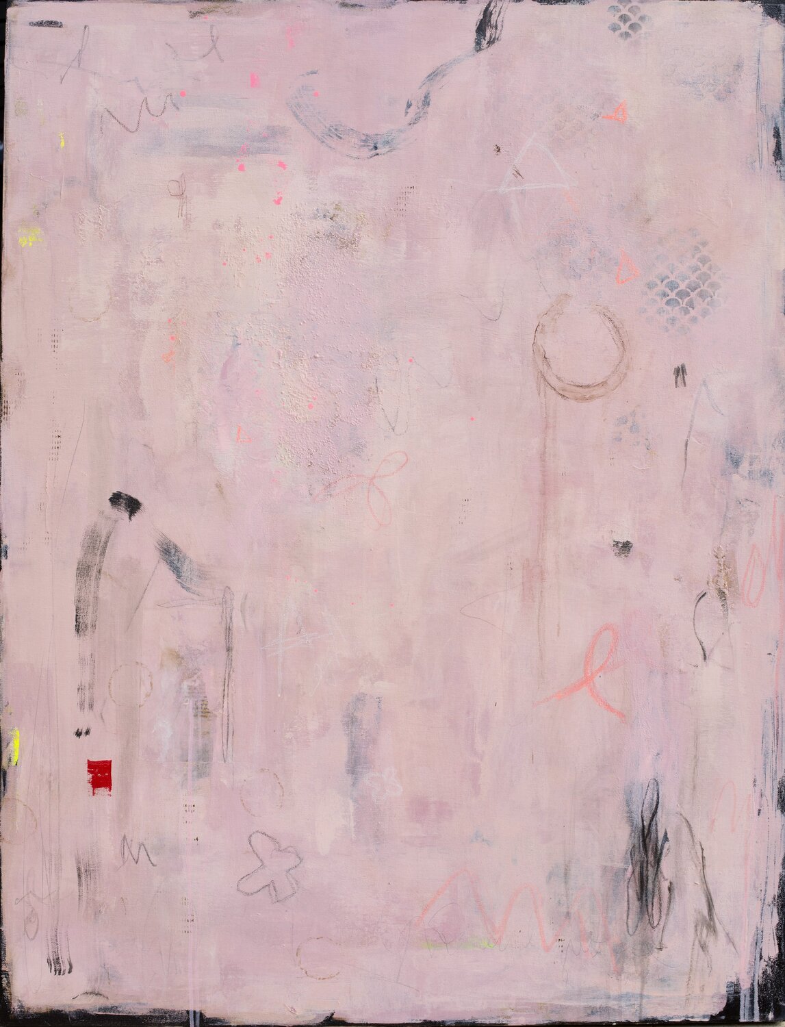 Pink Residue Karin Cutler Original painting for sale