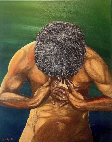 Seelische Schmerzen by Jorge Humberto Tapia Perez, Painting for Sale on Select