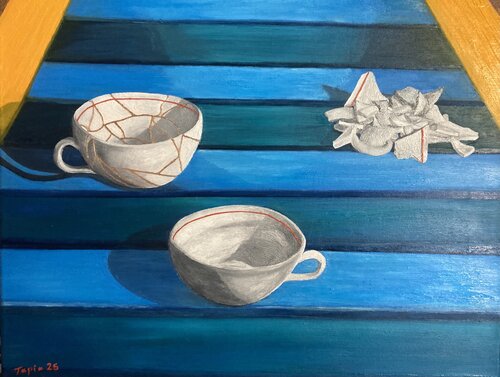 History of a Relationship by Jorge Humberto Tapia Perez, Painting for Sale on Select