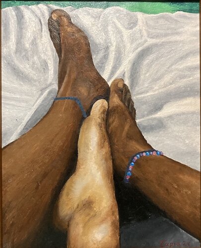 Lovers by Jorge Humberto Tapia Perez, Painting for Sale on Select