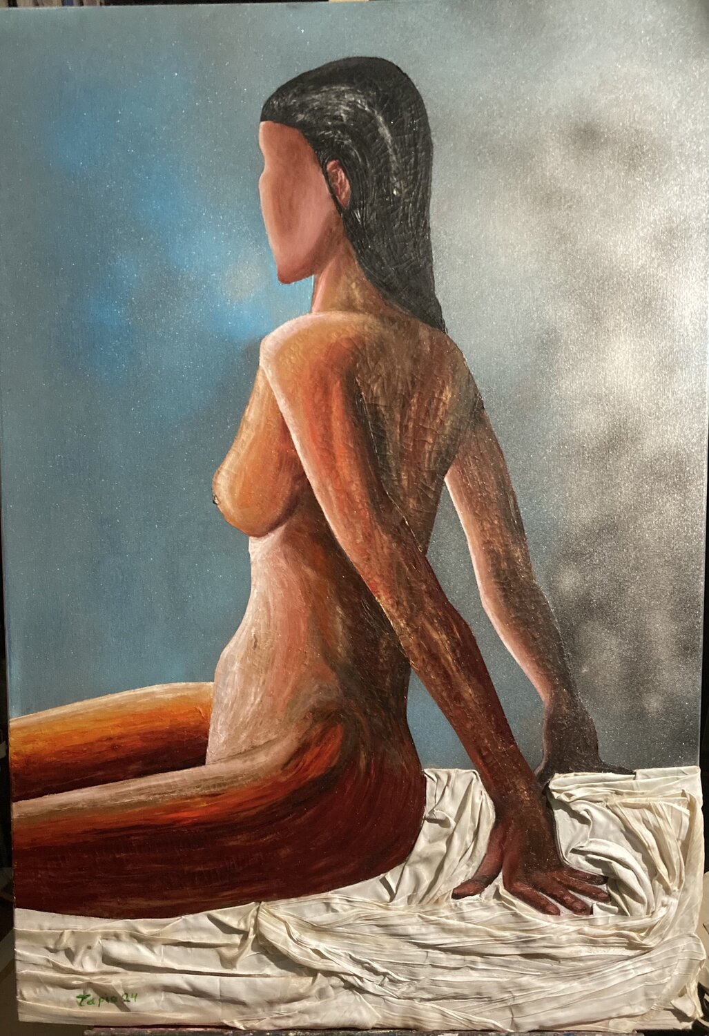Buscando a la vida Jorge Humberto Tapia Perez Original painting for sale