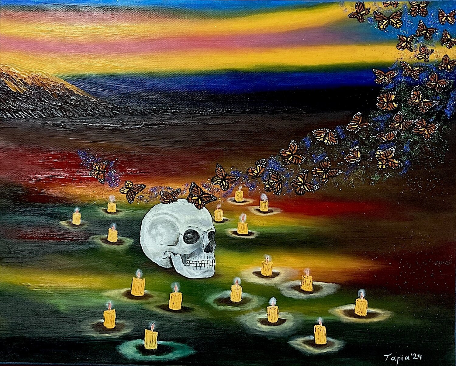 Ya vienen Jorge Humberto Tapia Perez Original painting for sale