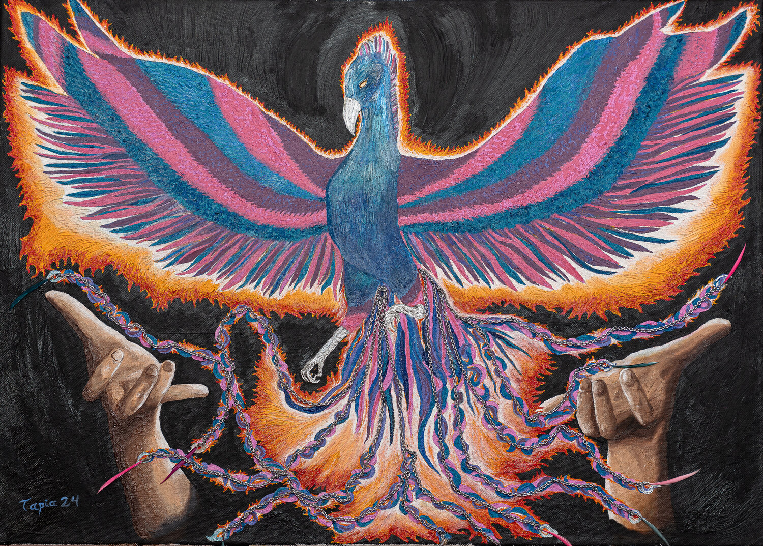 Resurgimiento Jorge Humberto Tapia Perez Original painting for sale