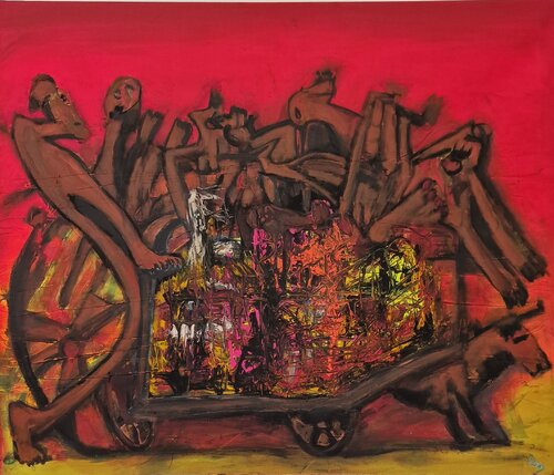 Resistance or Change by Uwe Georg Kloos, Painting for Sale on Select