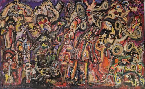 Transilvania Calling - Disl Club von Uwe Georg Kloos, Malerei kaufen auf Select