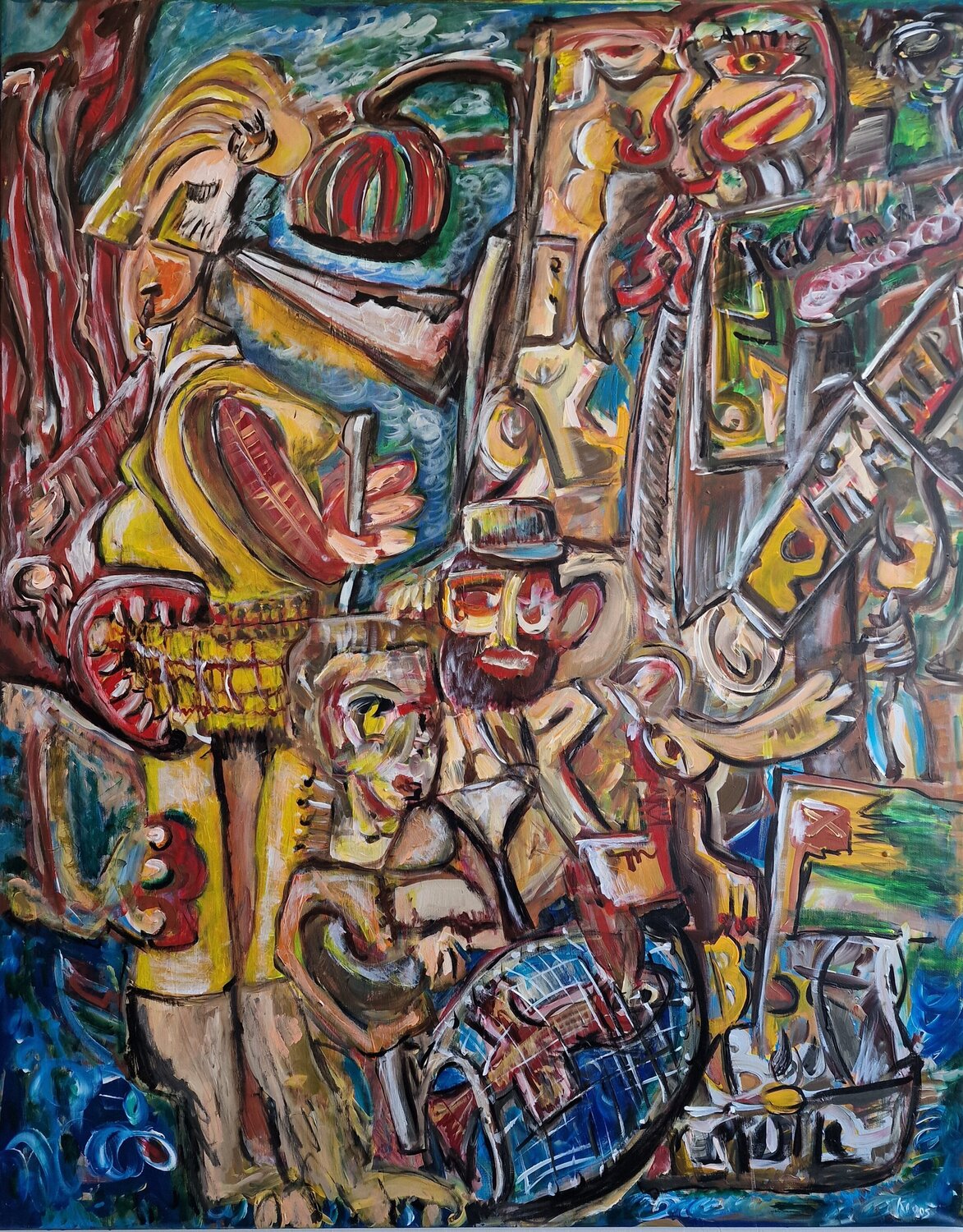Himmelpfort Uwe Georg Kloos Original painting for sale