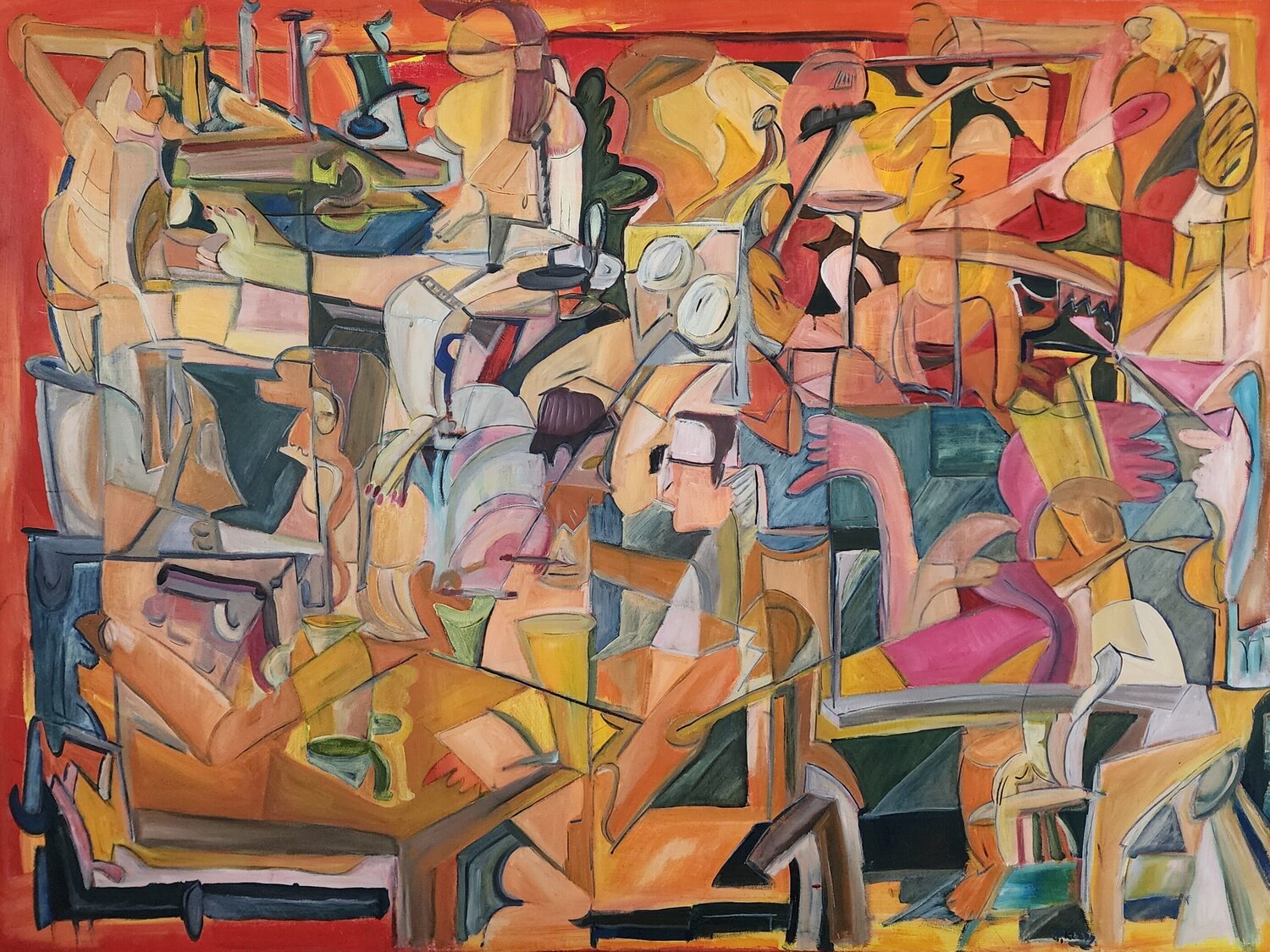 Liebe tut weh Uwe Georg Kloos Original painting for sale