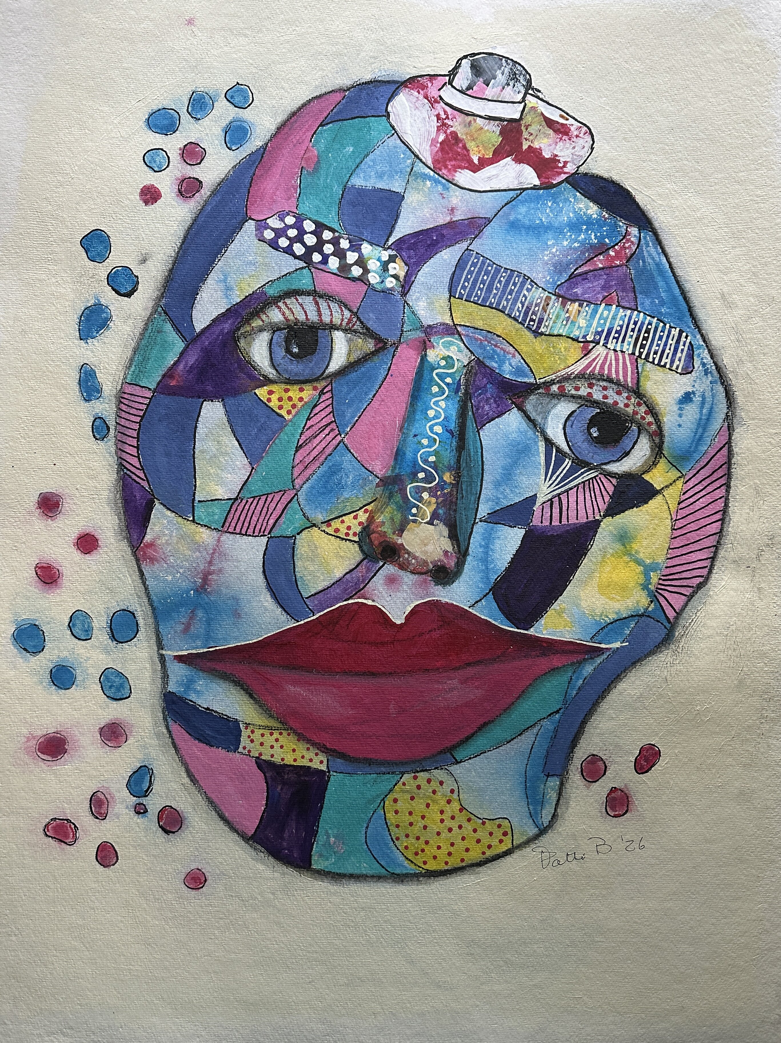 The Weary Muse in Mosaic Hues