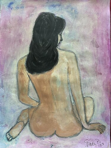Silent Curves in Pastel by Patti Bailey, Painting for Sale on Select
