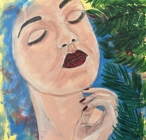 Woman Dreaming by Patti Bailey, Painting for Sale on Select