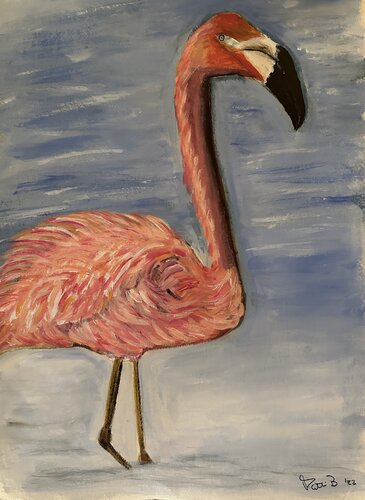 Flamingo by Patti Bailey, Painting for Sale on Select