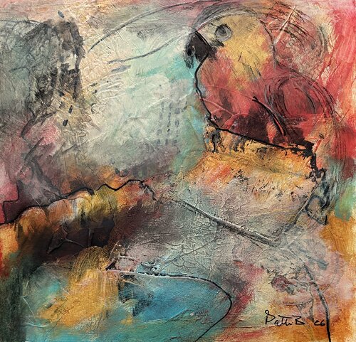 Bird on a Hill by Patti Bailey, Painting for Sale on Select