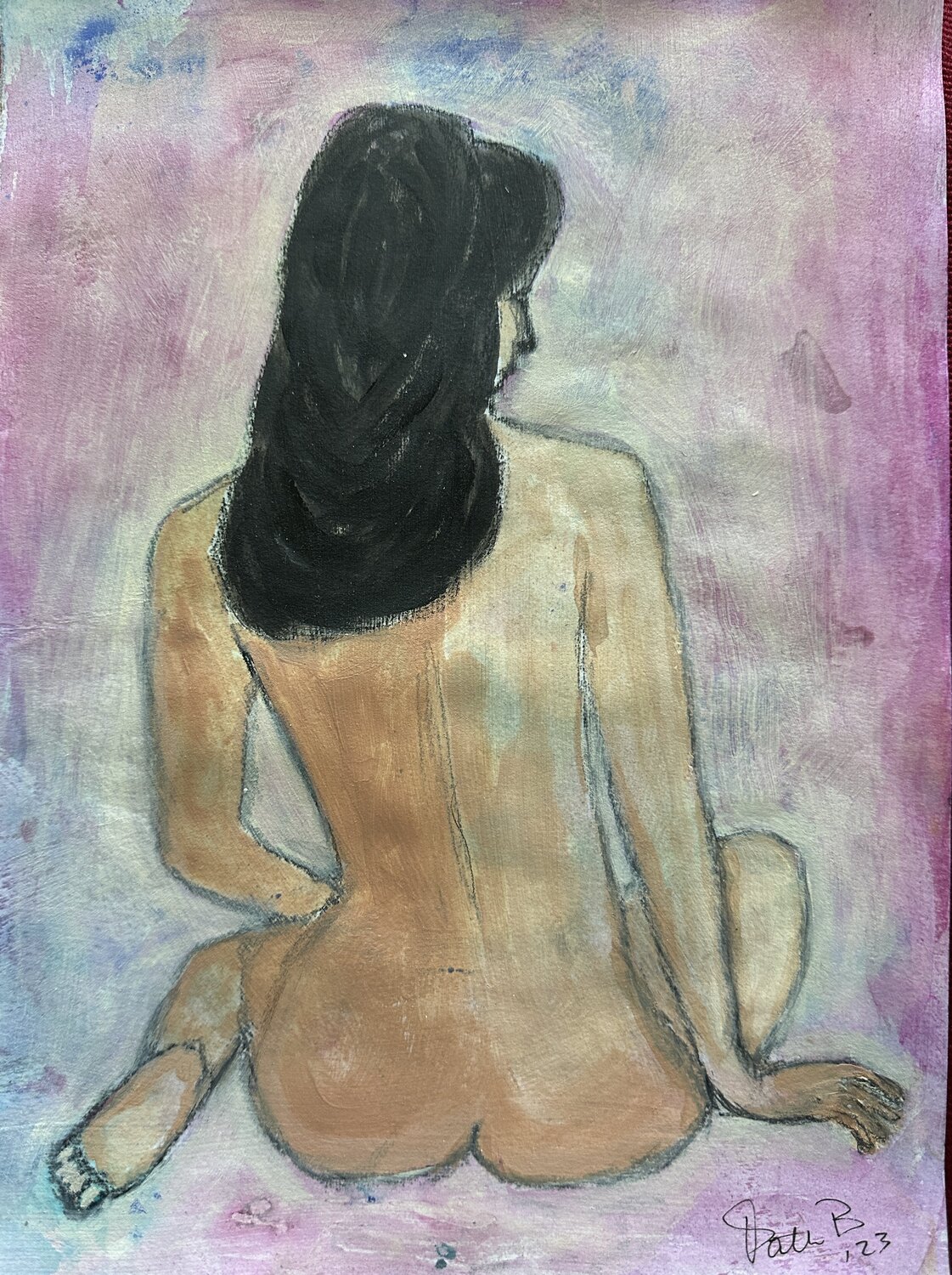 Silent Curves in Pastel Patti Bailey Original painting for sale