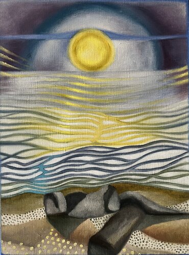 Soleil by Guillaine Querrien, Painting for Sale on Select