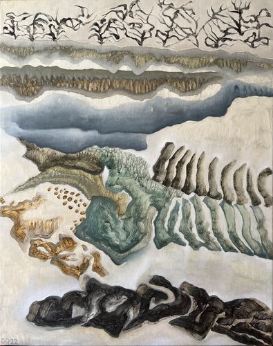 Rythmes d’eau by Guillaine Querrien, Painting for Sale on Select