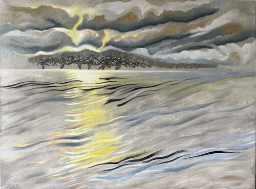 Le rayon jaune, Brésil by Guillaine Querrien, Painting for Sale on Select