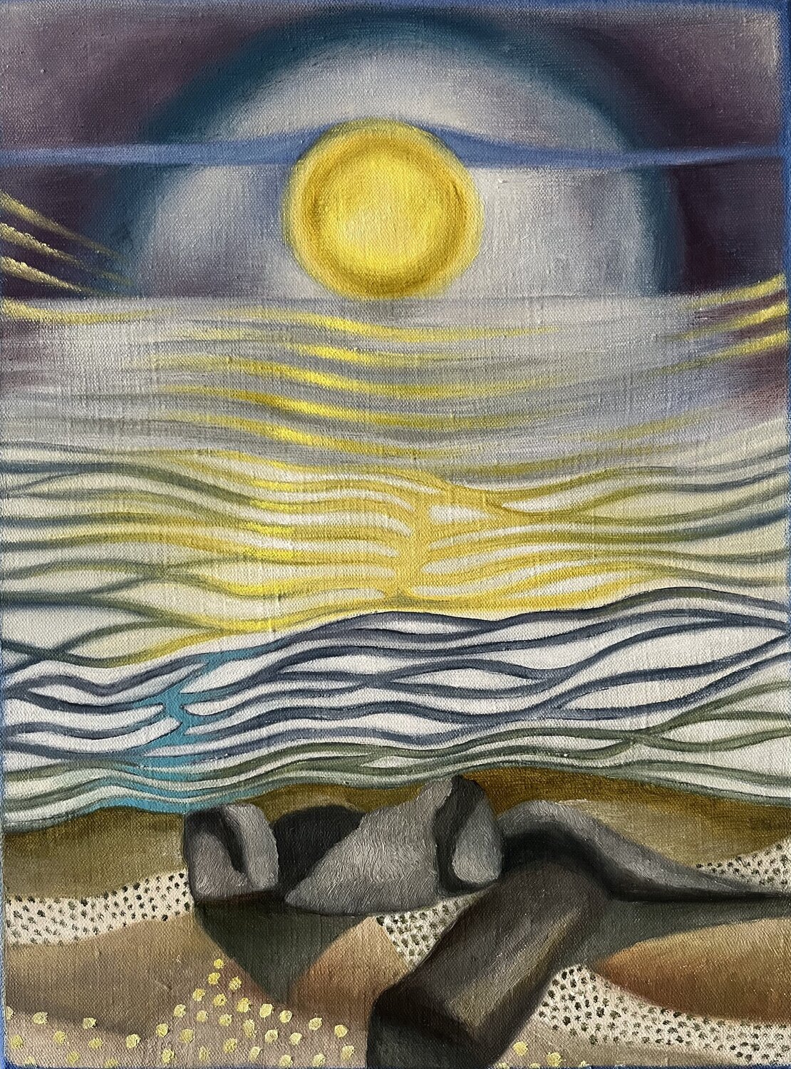 Soleil Guillaine Querrien Original painting for sale