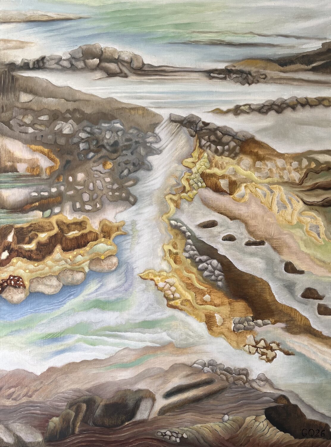 Estran Guillaine Querrien Original painting for sale