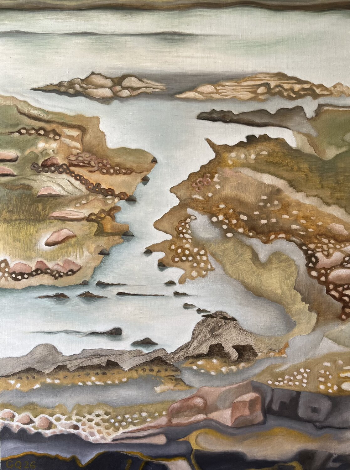 Estran 2 Guillaine Querrien Original painting for sale