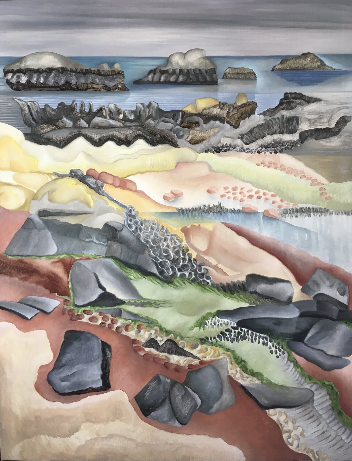 Vers le nord Guillaine Querrien Original painting for sale
