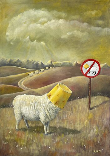 Regola infranta by Kiko Perotti, Painting for Sale on Select