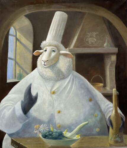 Leccornie vegetariane by Kiko Perotti, Painting for Sale on Select
