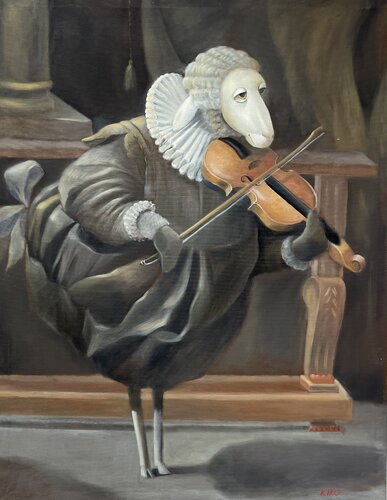 Primo violino by Kiko Perotti, Painting for Sale on Select