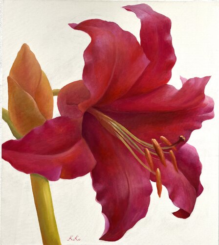 Red passion by Kiko Perotti, Painting for Sale on Select