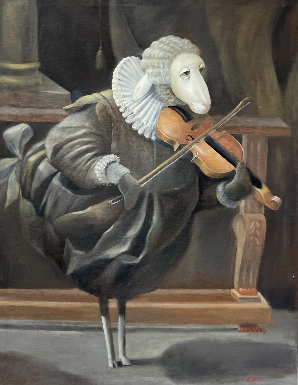 Primo violino Kiko Perotti Original painting for sale