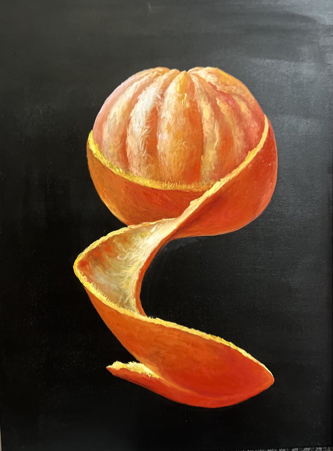 The orange Kiko Perotti Original painting for sale