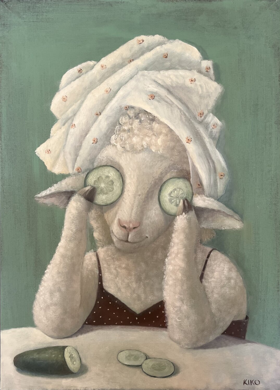 Relaxing moment Kiko Perotti Original painting for sale
