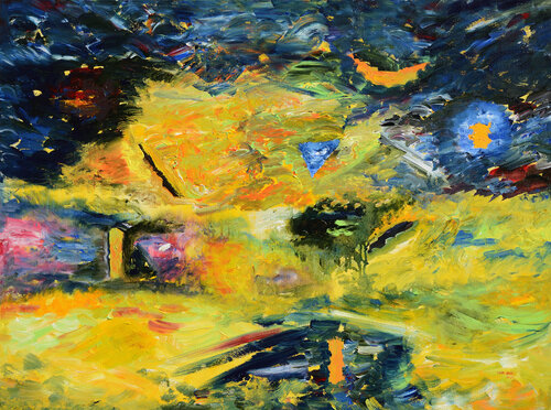 Space odyssey von Vinay Sane, Malerei kaufen auf Select